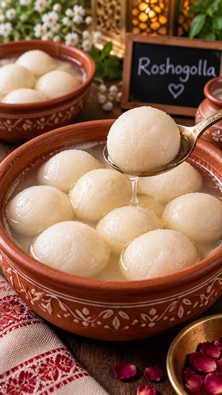 Delicious Bengali Rosogolla