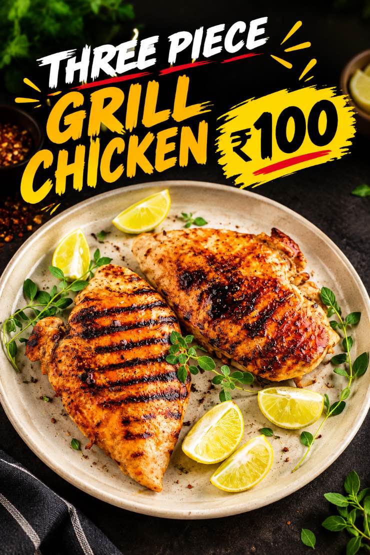 Three Piece Grill Chicken