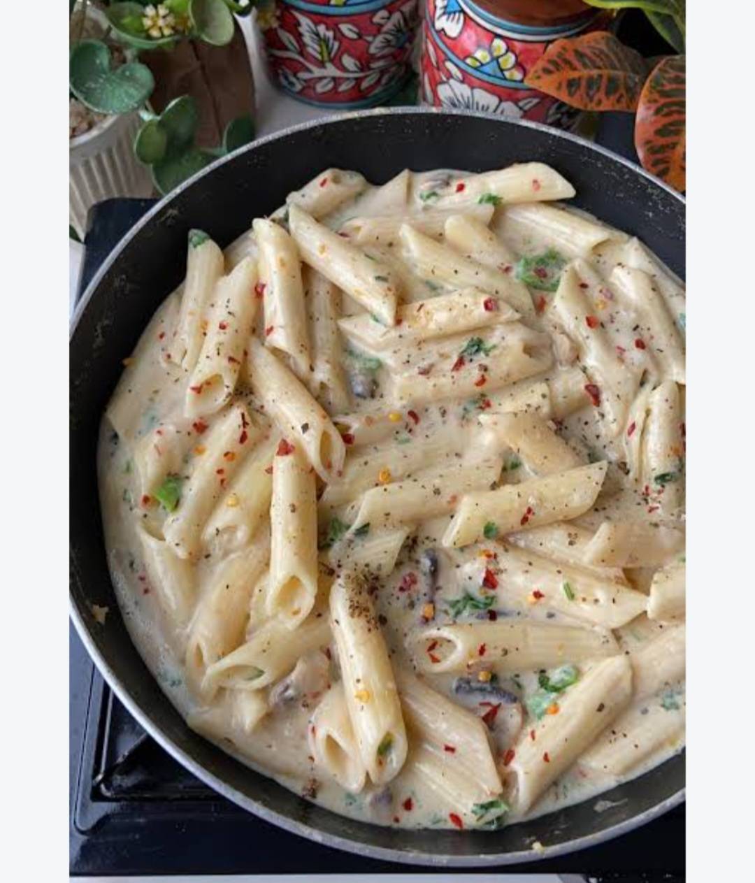 White Sauce Extra Cheese Pasta (व्हाइट सॉस एक्स्ट्रा चीज पास्ता)