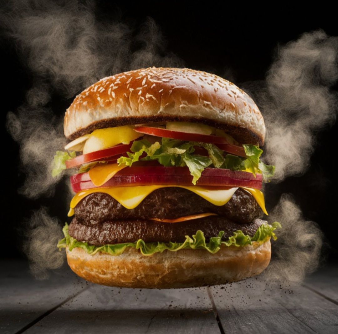 Special Extra Loaded Big Burger (स्पेशल एक्स्ट्रा लोडेड बिग बर्गर)