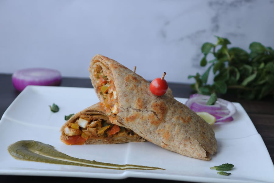 पनीर फ्रैंकी - Paneer Frankie
