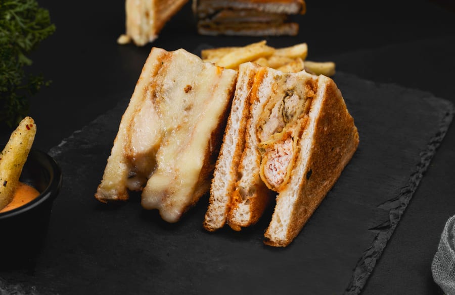 Schezwan Club Sandwich