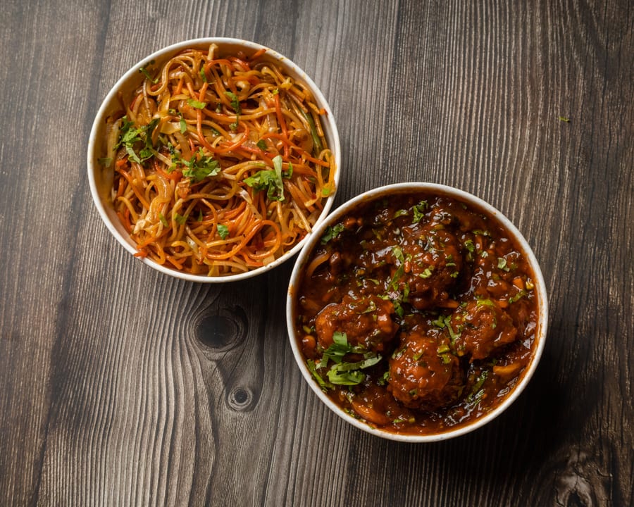 Noodles Manchurian Mix (नुडल्स मन्चुरियन मिक्स)