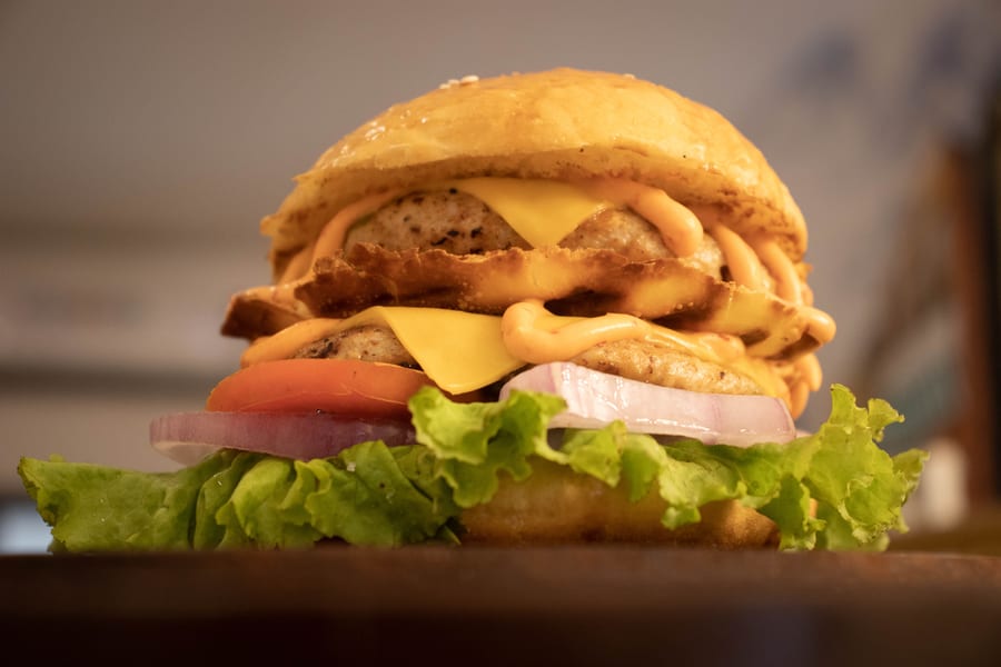 Double Tikki Burger (डबल टिक्की बर्गर)
