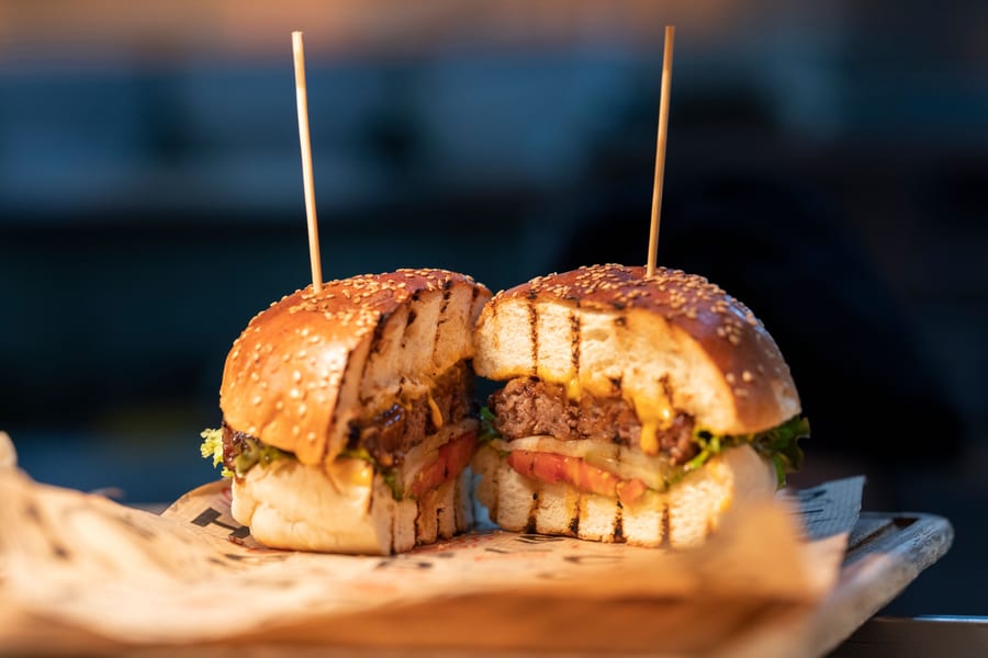 Cheese blast burger
