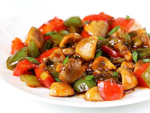 Mushroom Chilli (मशरूम चिल्ली)