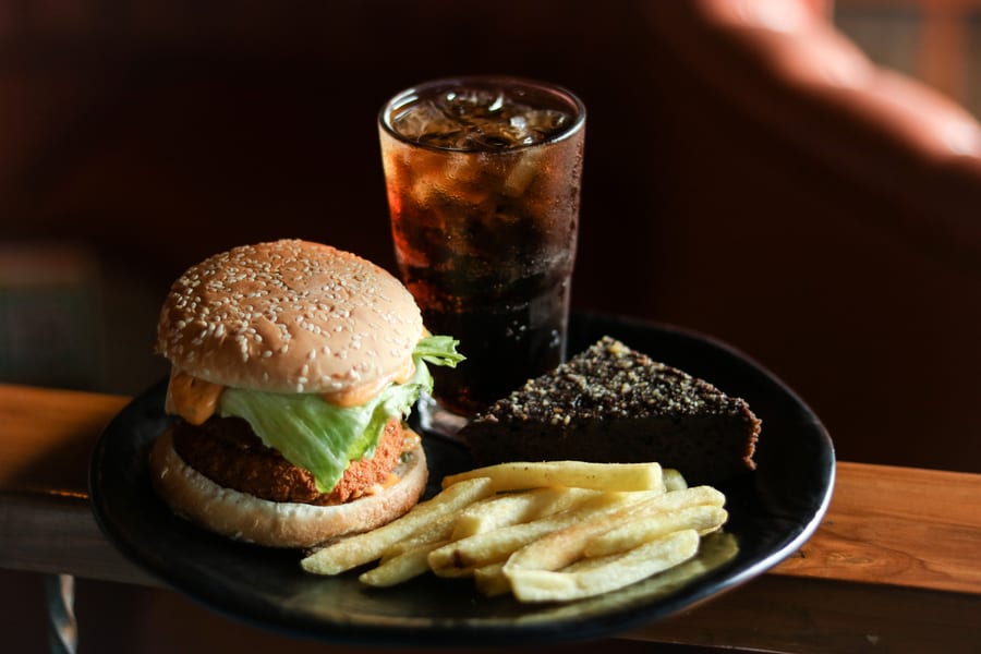BURGER + SANDWICH + FRENCH FRIES + 2 COLD COFFEE
