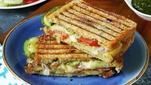 वेज सैंडविच बिना ग्रिल (Veg. Sandwich w/o grill)