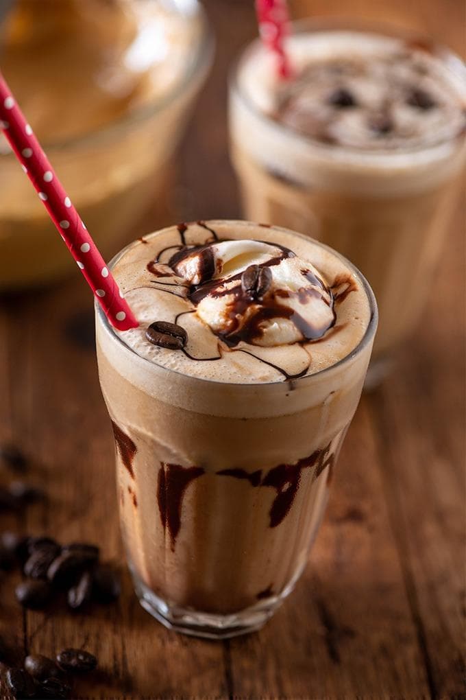 Ice cream cold coffee