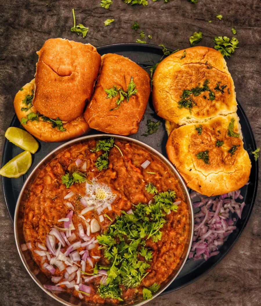 पाव भाजी प्लेन