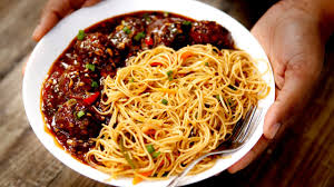 Noodles with Manchurian