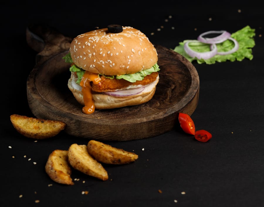 Paneer With Corn Burger
