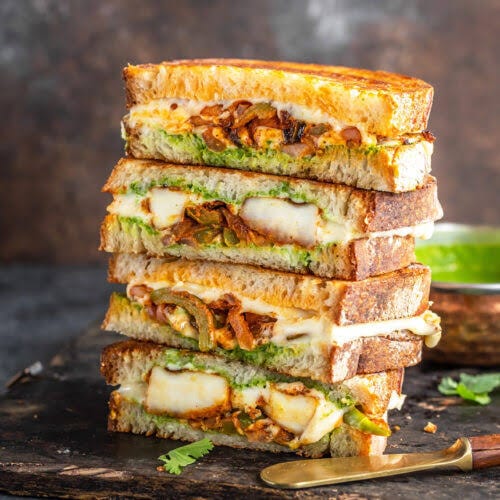 Paneer cheese sandwich