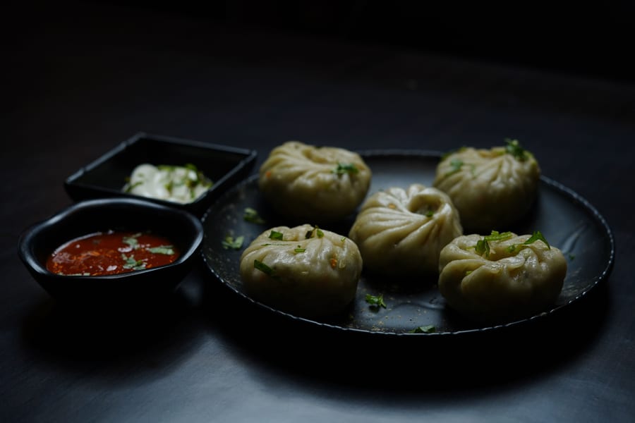 Steam Paneer Momos (Full)